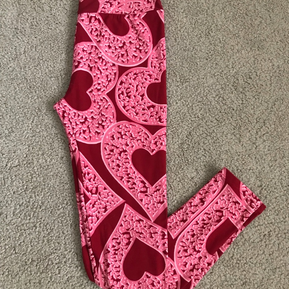OS LuLaRoe Valentines Leggings